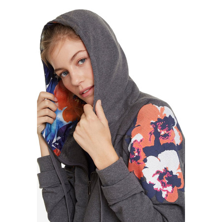 Desigual Sweat Hoodie Camo Blume