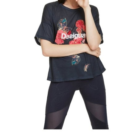 Desigual T-Shirt Scarlet Bloom (blau)