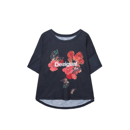 Desigual T-Shirt Scarlet Bloom (blau)