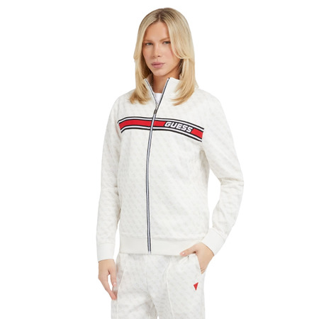 Guss Korbin Full Zip Über Logo Sweatshirt "White"