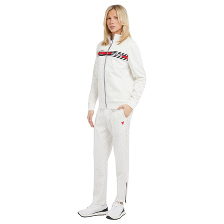 Guss Korbin Full Zip Über Logo Sweatshirt "White"