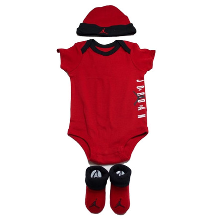 Jordan 3 Infants Hat/ Bodysuit /Bootis Set 3pc