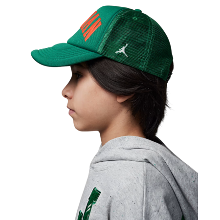 Jordan Big Kids JDB Jan Foam Trucker Hat "Pine Green"