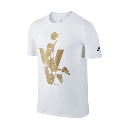 Jordan Camiseta Air Jordan 5 Toggle (100/weiß/metallic gold/schwarz)