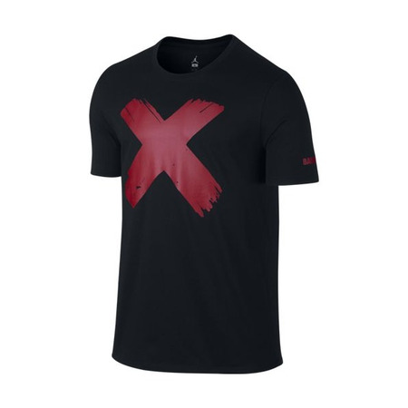 Jordan Camiseta AJ 1 Banned Logo (010/black/gym rot)