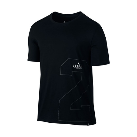 Jordan Camiseta Front 2 Zurück (010/schwarz/weiß)