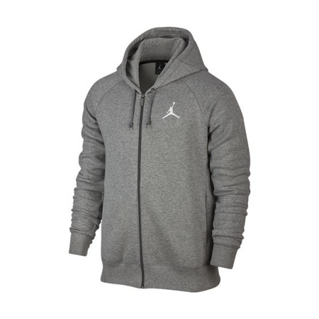 Jordan Flight Hoodie (063/dk grau Heather/white)