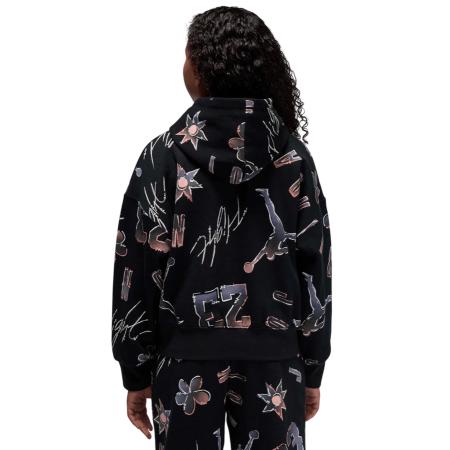 Jordan Girls JDG 23 Throwback SS Hoodie "Black"