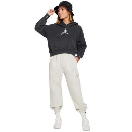 Jordan Girls JDG Rebel Rose Pullover Hoodie "Off Black"