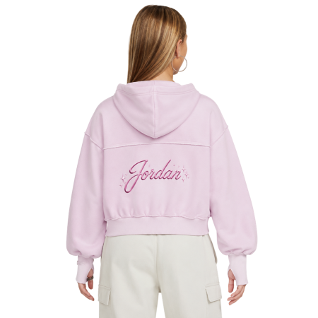 Jordan Girls JDG Rebel Rose Pullover Hoodie "Pink Foam"