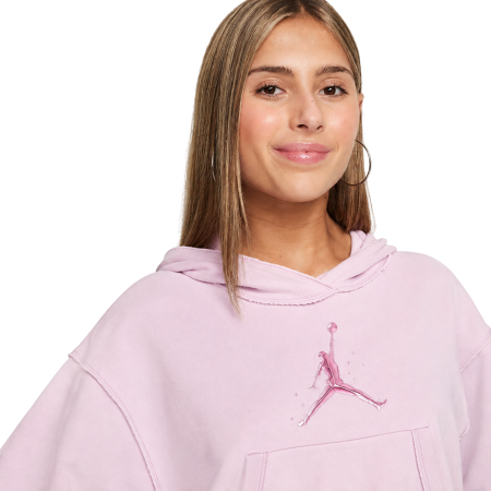 Jordan Girls JDG Rebel Rose Pullover Hoodie "Pink Foam"