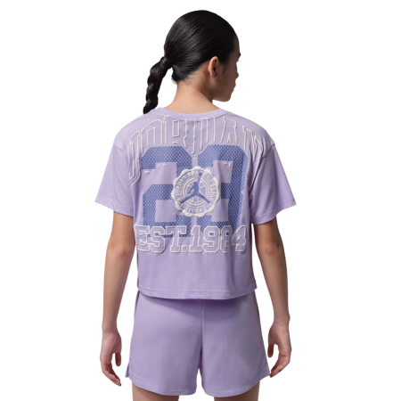 Jordan Girls JDG Secret Garden Collegiate Tee "Violet Mist"