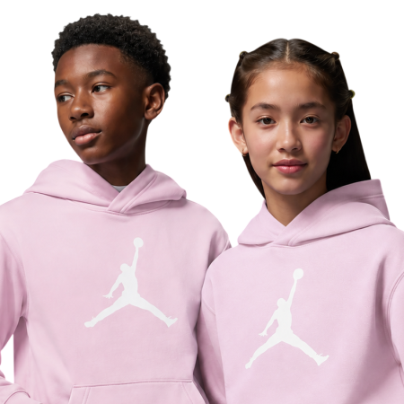 Jordan Girls Jumbo Jumpman Fleece Hoodie "Pink Foam"