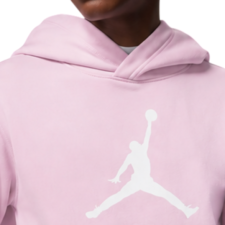 Jordan Girls Jumbo Jumpman Fleece Hoodie "Pink Foam"