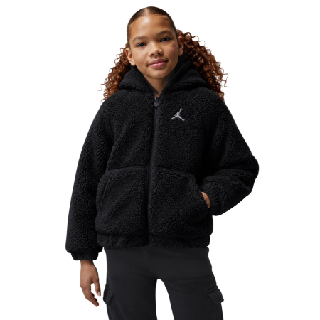 Jordan Girls Jumpman Lo-Light Sherpa Jacket "Black"