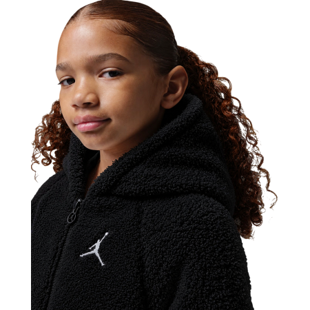 Jordan Girls Jumpman Lo-Light Sherpa Jacket "Black"