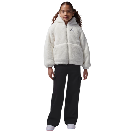 Jordan Girls Jumpman Lo-Light Sherpa Jacket "Sail"
