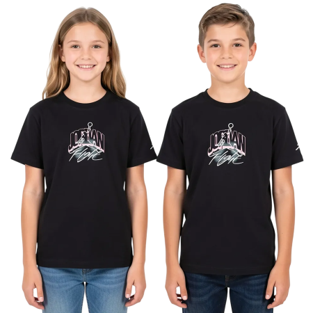Jordan Girls MJ Back Stretch SS Tee "Black"