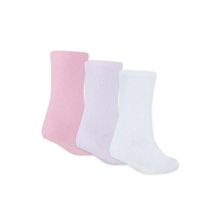 Jordan Girls Super Soft Cozy Socks 3pk Kids "Pink /Whie"