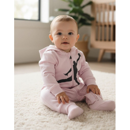 Jordan Infants Air Jumpman Hooded Coverall "Foam Pink"