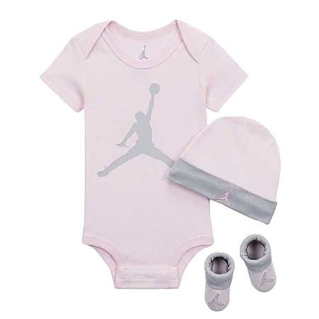 JHN Jumpman Infants Mütze/ Bodysuit /Bootie Set 3pc "Pink"