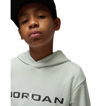 Jordan Kids Baseline Pullover Hoodie "LT Silver"