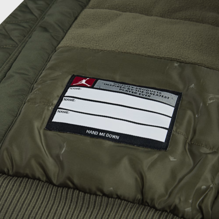 Jordan Kids Big Logo Hooded Bomber Jacket "Green"