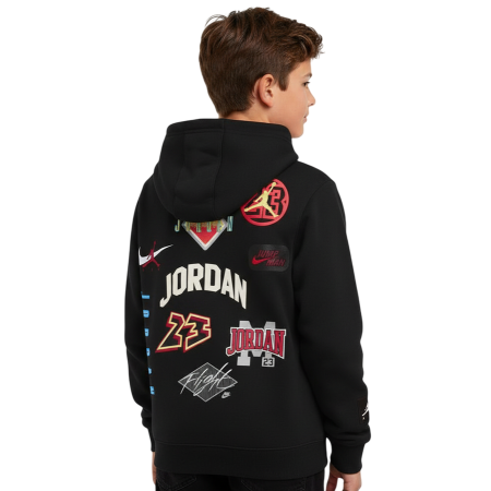 Jordan Kids Dynasty Fleece Terry Hoodie "Black"