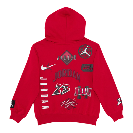 Jordan Kids Dynasty Fleece Terry Hoodie "Gym Red"