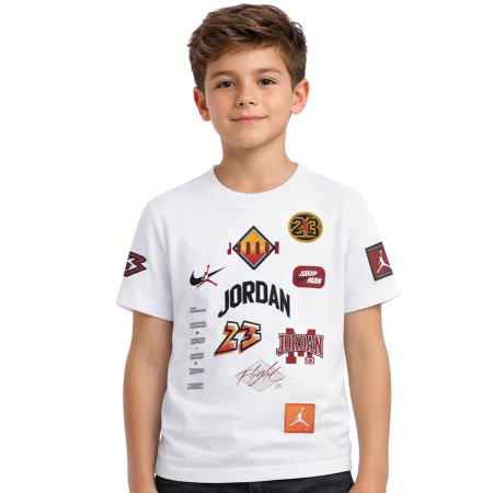 Jordan Kids Dynasty Patch T-Shirt "White"