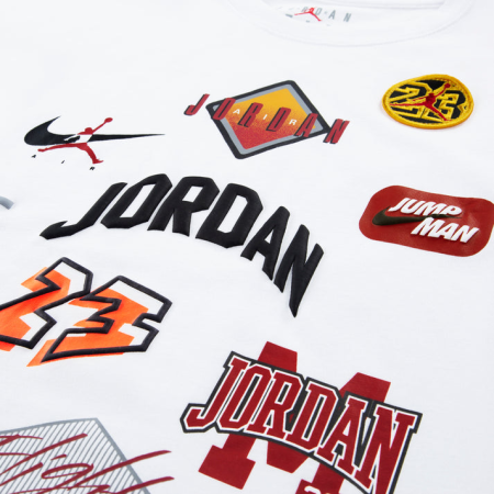Jordan Kids Dynasty Patch T-Shirt "White"