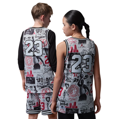 Jordan Kids JDB 23 AOP Jersey Tank Top "Neutral Grey"