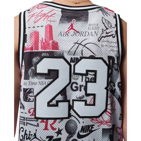 Jordan Kids JDB 23 AOP Jersey Tank Top "Neutral Grey"