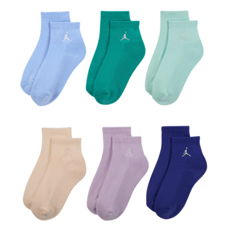 Jordan Kids JDB Everyday Essentials Ankle 6 PPack Socks "Aluminium"
