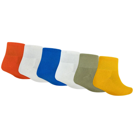 Jordan Kids JDB Everyday Essentials Ankle 6 PPack Socks "Sport Blue"