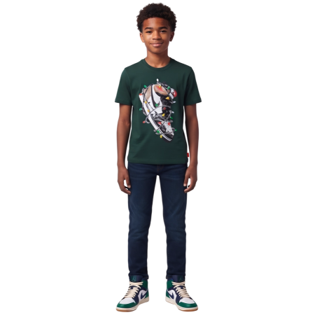 Jordan Kids JDB Holiday AJ1 SS Tee "Midnight Spruce"