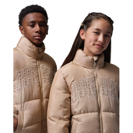 Jordan Kids JDB Mixed Media Puffer Jacket "Legend Medium Brown"