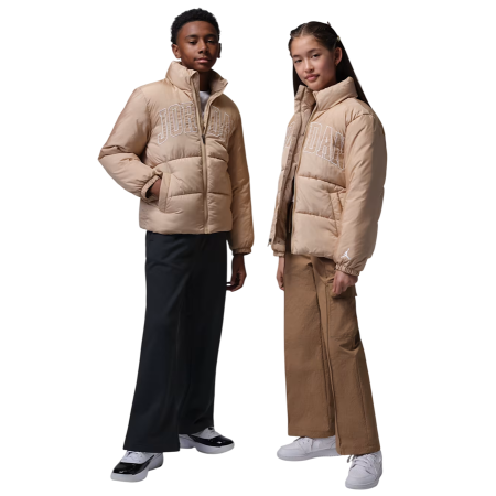 Jordan Kids JDB Mixed Media Puffer Jacket "Legend Medium Brown"