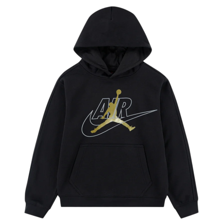 Jordan Kids JDB MJ Air Swoosh Jumpman Hoodie "Black-Gold"
