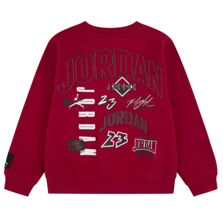 Jordan Kids JDB MJ Dynasty Fleece Terry Crew "Gym Red"