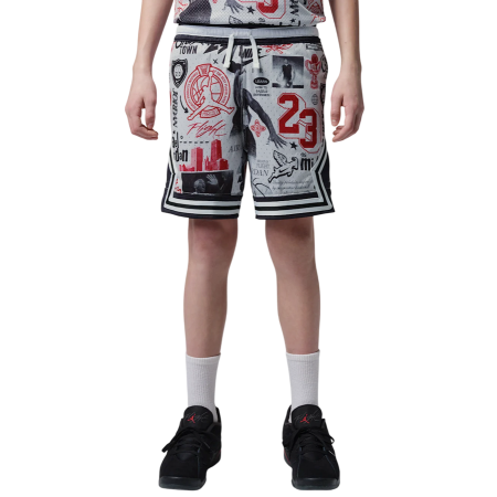Jordan Kids JDB Printed Sport Diamond Shorts "Neutral Grey"