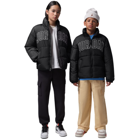 Jordan Kids JDN Mixed Media Puffer Jacket "Black"