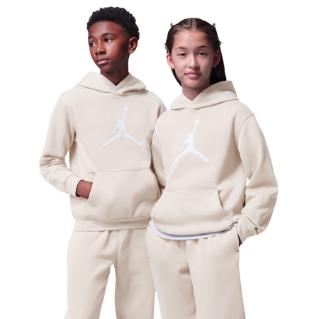 Jordan Kids Jumbo Jumpman Fleece Hoodie "Pearl White"