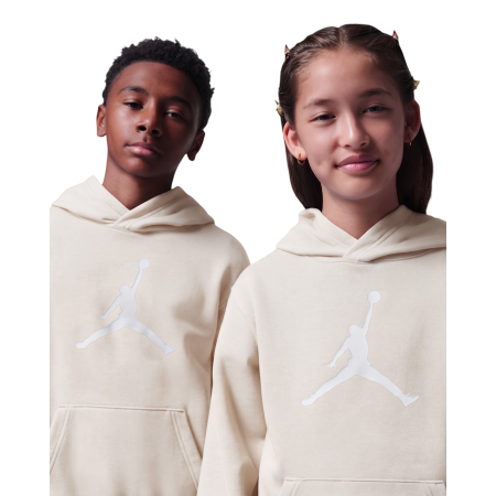 Jordan Kids Jumbo Jumpman Fleece Hoodie "Pearl White"