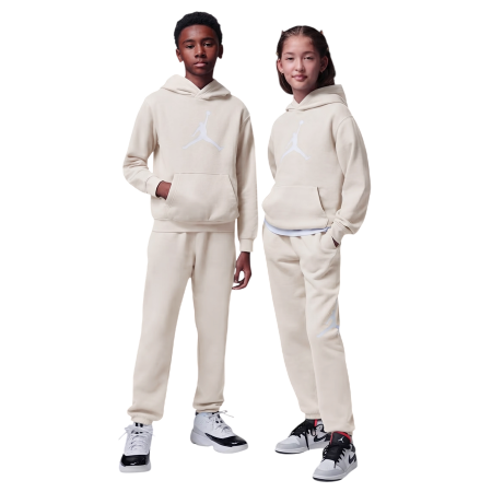 Jordan Kids Jumbo Jumpman Fleece Hoodie "Pearl White"