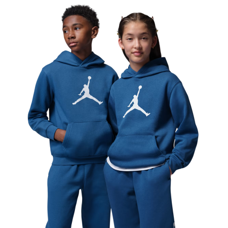 Jordan Kids Jumbo Jumpman Fleece Hoodie "True Bule"