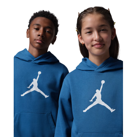 Jordan Kids Jumbo Jumpman Fleece Hoodie "True Bule"