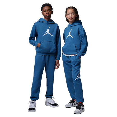 Jordan Kids Jumbo Jumpman Fleece Hoodie "True Bule"