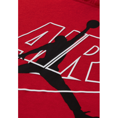 Jordan KIDS JUMPMAN AIR long-sleeved hooded t-shirt "Gym Red"