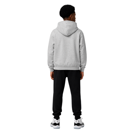 Jordan Kids Jumpman Essential Fleece Full-Zip Hoodie "Grey Heather"